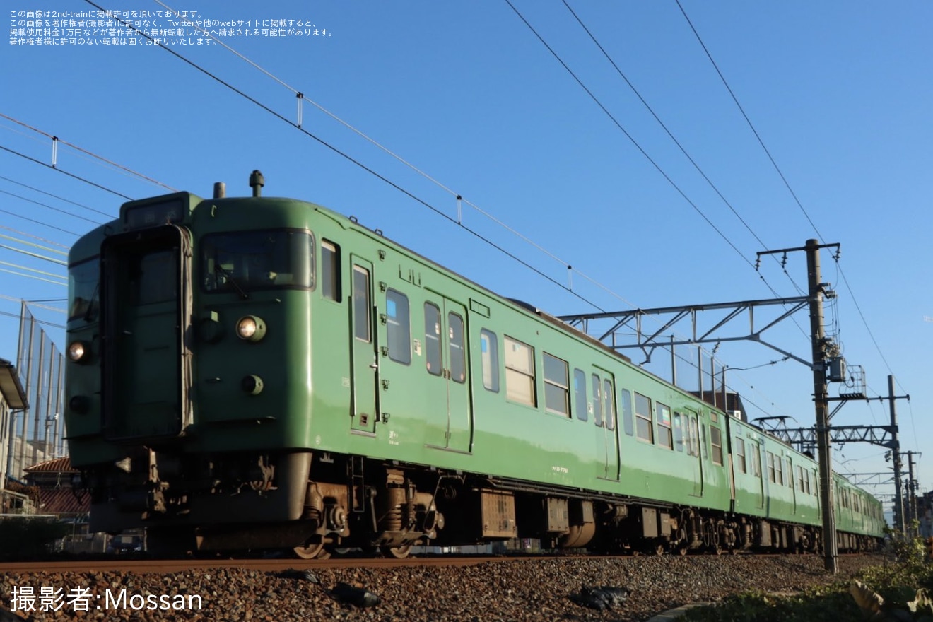 【JR西】113系L12編成廃車回送の拡大写真
