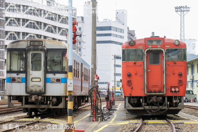 【JR四】「キハ40・47国鉄型気動車 徳島構内撮影会」開催を徳島駅で撮影した写真