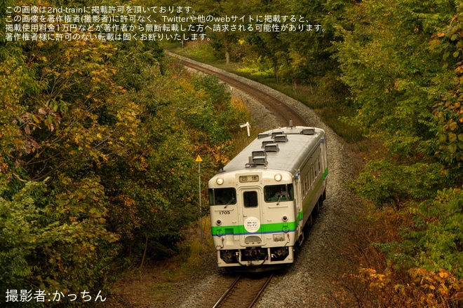 【JR北】「キハ40系『美味いもんTRAIN』道南の名産品を積込みながら函館本線を走行」ツアーが催行を不明で撮影した写真