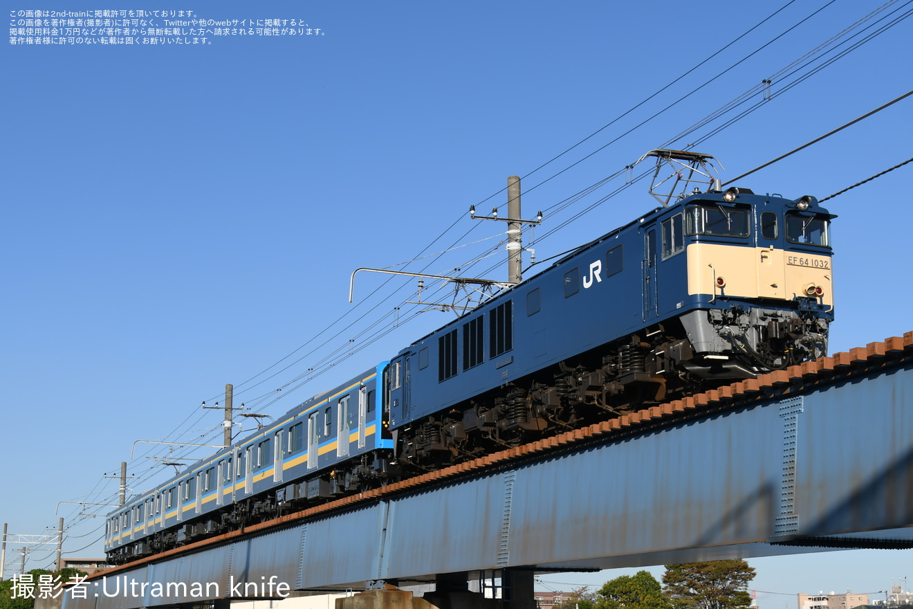 【JR東】E131系1000番台ナハT2編成 配給輸送の拡大写真