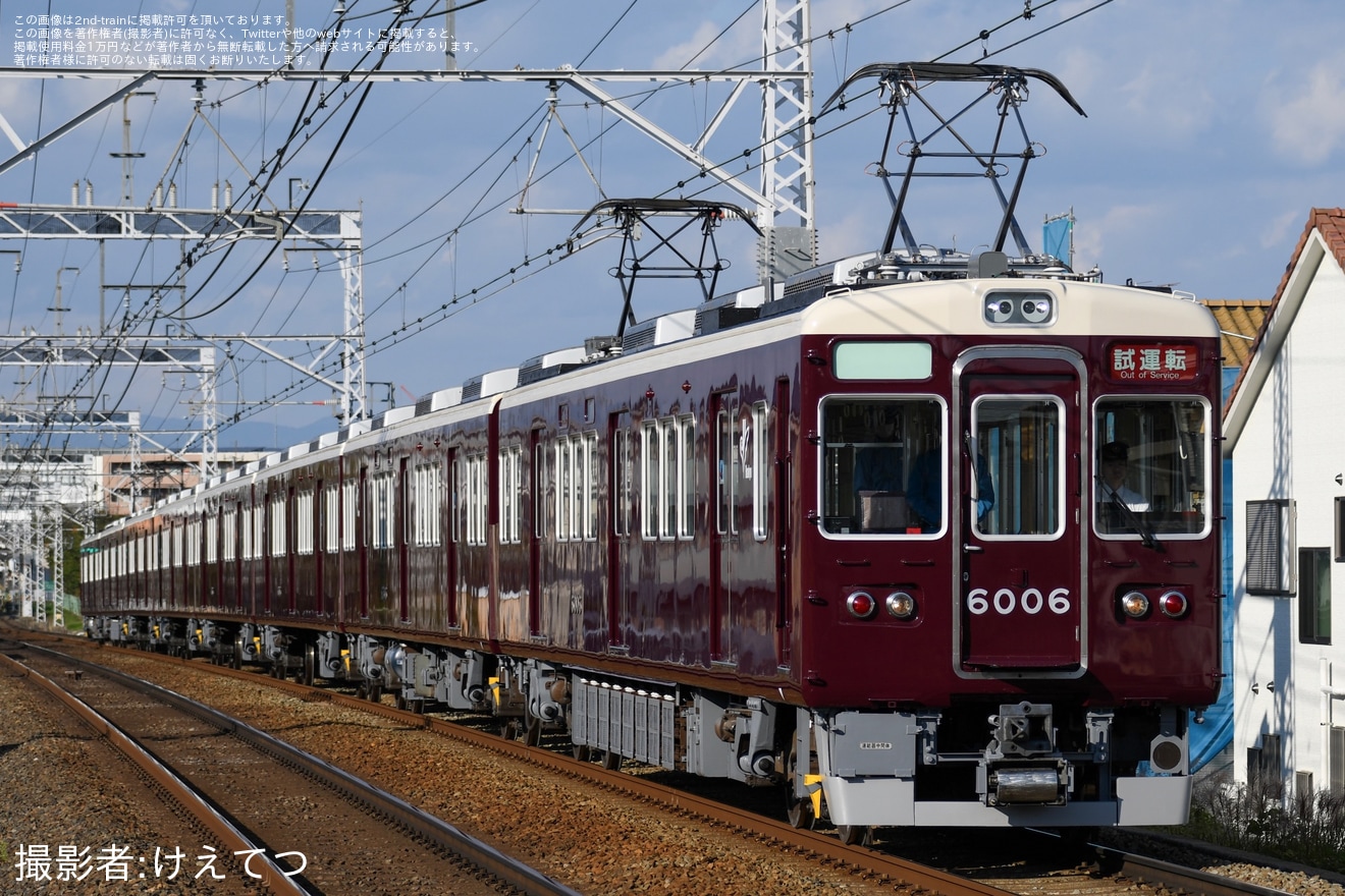 【阪急】6000系6006F正雀工場出場試運転の拡大写真