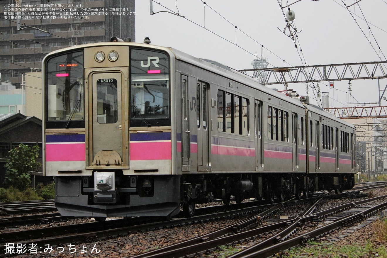 【JR東】701系N5010編成本線試運転の拡大写真