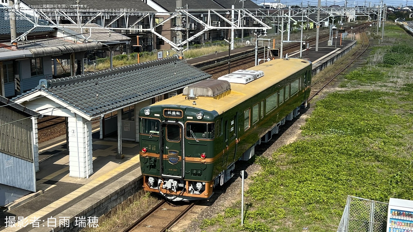 【JR西】キハ40-2027「べるもんた」後藤総合車両所本所出場試運転の拡大写真