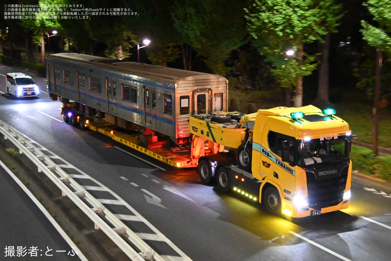 【都営】6300形6303編成廃車陸送の拡大写真