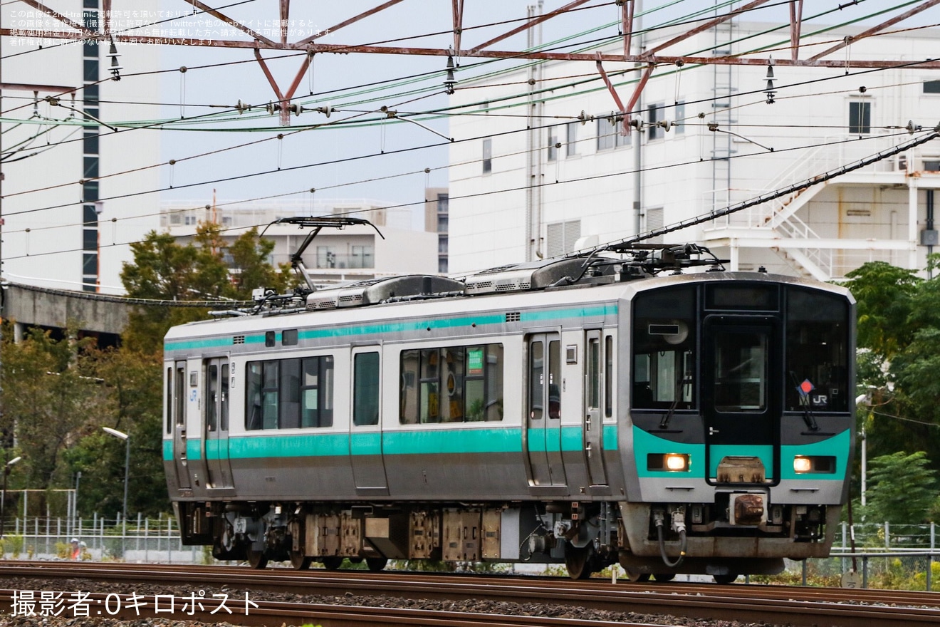 【JR西】125系F7編成吹田総合車両所本所出場回送の拡大写真