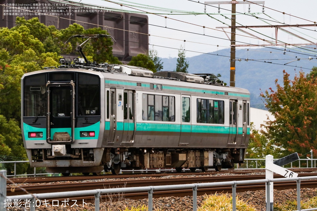 【JR西】125系F7編成吹田総合車両所本所出場回送の拡大写真