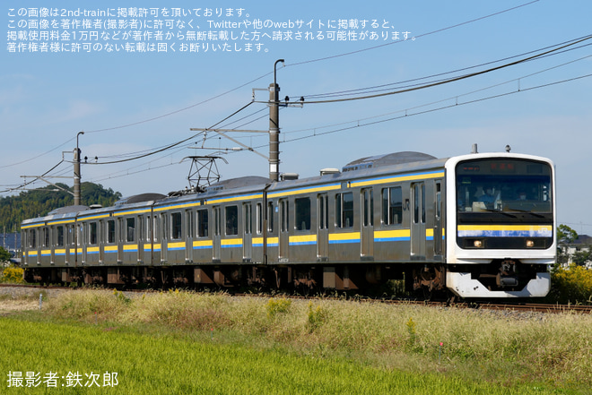 【JR東】209系マリC425編成使用による実設訓練を下総神崎～大戸間で撮影した写真