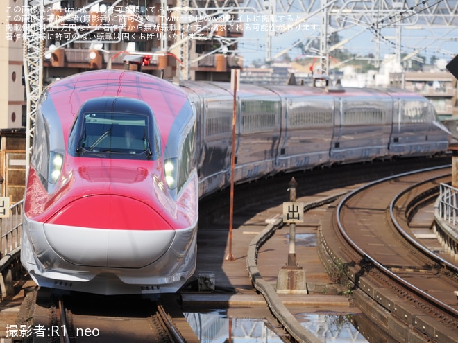 【JR東】E6系Z3編成新幹線総合車両センター出場北上試運転