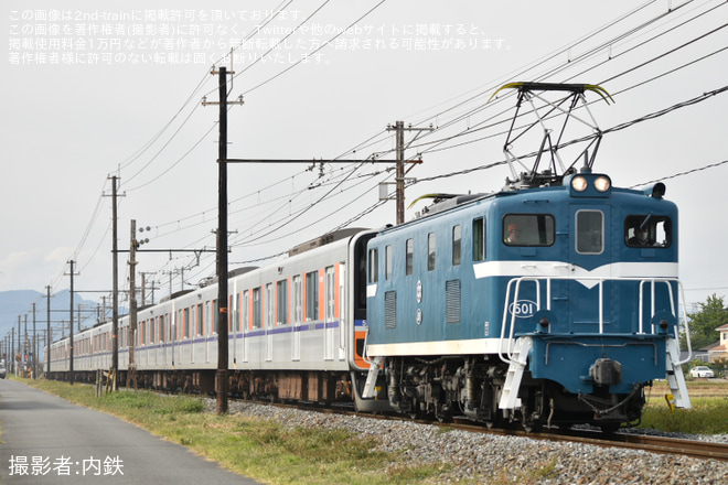 【東武】50090型51095F南栗橋工場入場回送を永田～武川間で撮影した写真