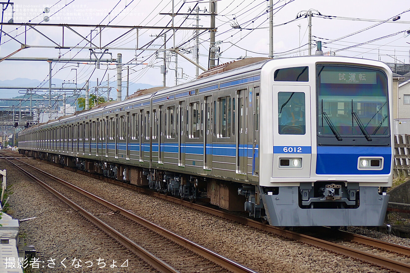 【西武】6000系6112F 武蔵丘車両検修場出場試運転の拡大写真