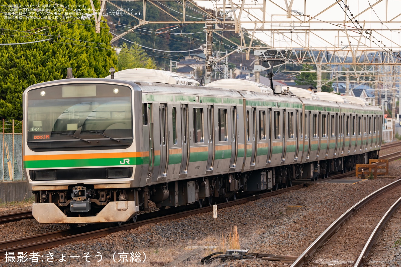 【JR東】E231系S-04編成大宮総合車両センター出場回送の拡大写真