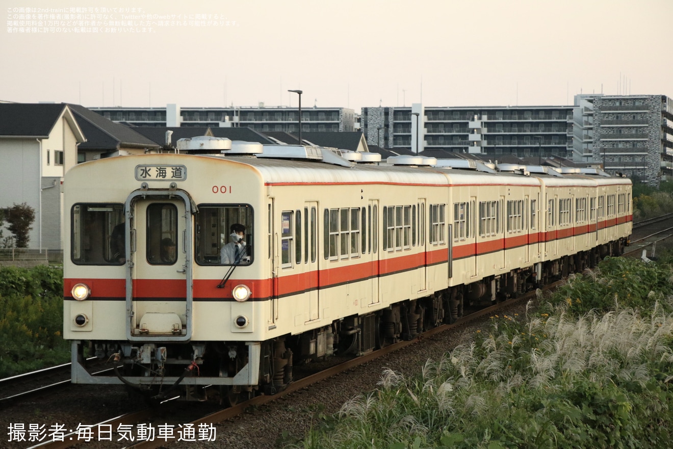 【関鉄】常総きぬ川花火大会に伴う臨時列車の拡大写真