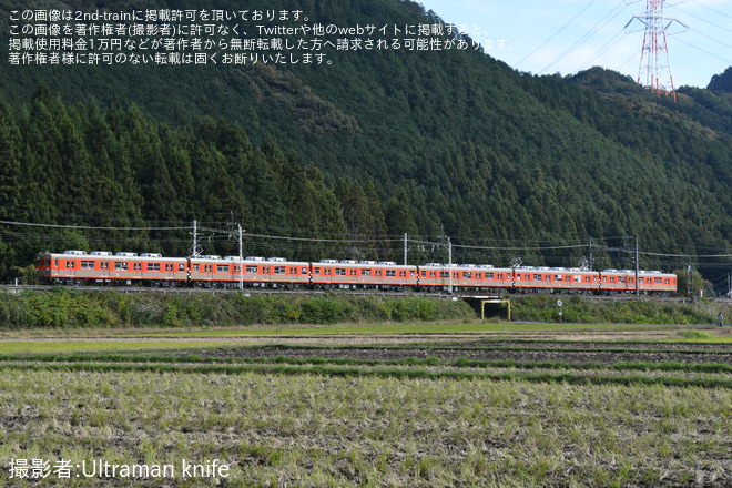 【東武】東武8000型8111F「転属回送ツアー」を板荷～下小代間で撮影した写真