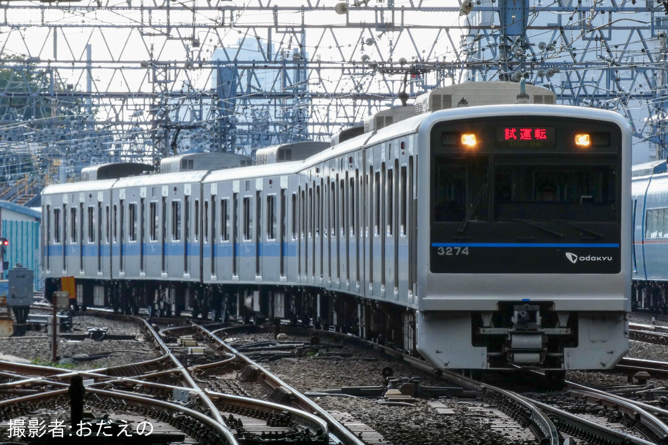 【小田急】3000形3274F(3274×6)車輪交換試運転の拡大写真