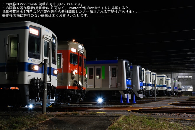 【東武】8111F＆8150F夜間撮影会を南栗橋車両管区七光台支所で撮影した写真