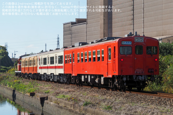 【水島】「DD50形機関車キハ3両編成 港東線特別運行」を水島～東水嶋間で撮影した写真