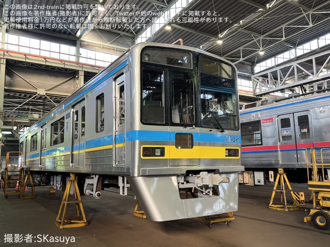 【京成】「宗吾車両基地キッズフェスタ」にて3400形3448編成が再塗装・整備中であることが確認