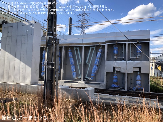 【JR東】豊田車両センターの洗車機が工事中を豊田車両センター付近で撮影した写真