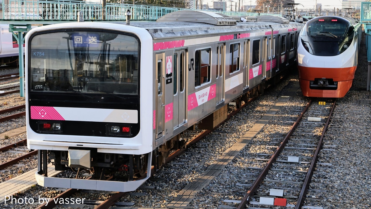 JR東】E501系K754編成『E501 SAKIGAKE(さきがけ)』が外へ |2nd-train