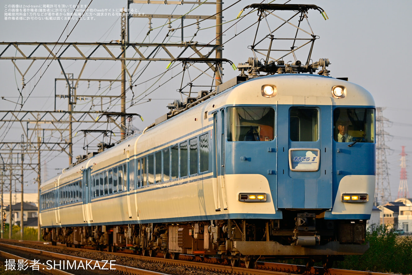 【近鉄】15200系 PN07+PN10(あおぞらII)を使用した団体臨時列車の拡大写真