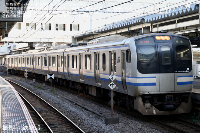 【JR東】E217系クラY-133編成 逗子疎開返却回送を逗子駅で撮影した写真