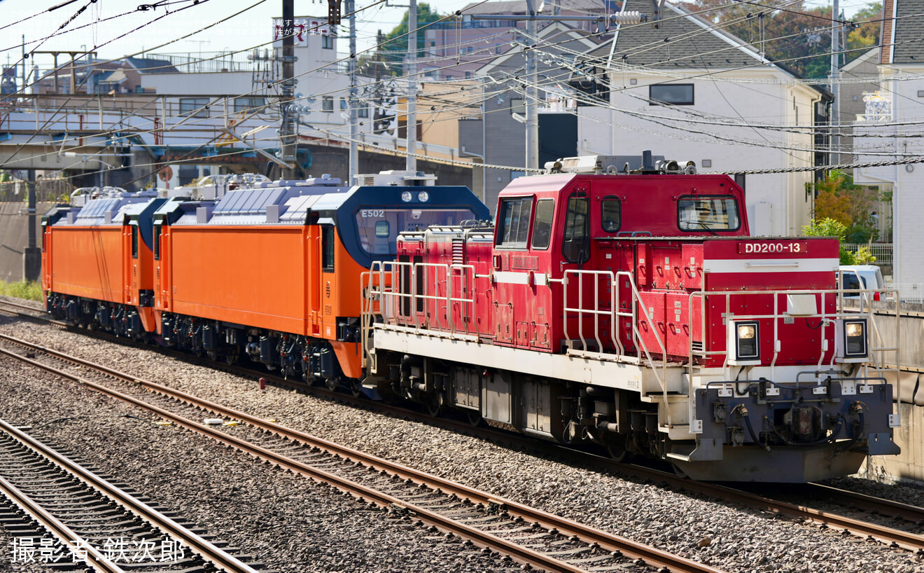 【台鐵】E500型E502+E503 東芝府中出場甲種輸送の拡大写真