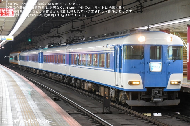 【近鉄】22000系AS24+15200系PN08+ PN09が東花園から高安へ回送を大阪上本町駅で撮影した写真