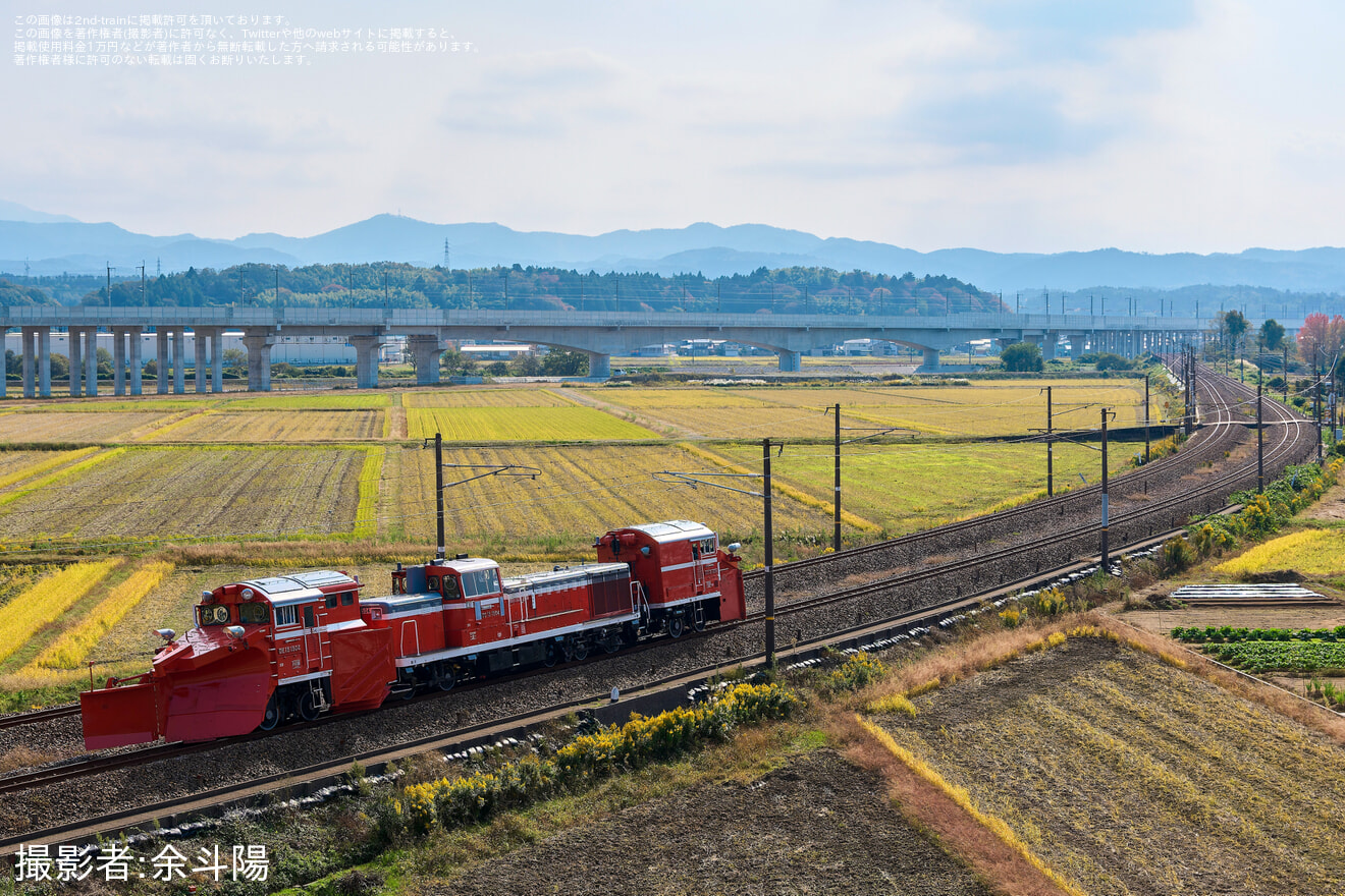 【JR西】北陸本線でDE15がラッセル試運転の拡大写真