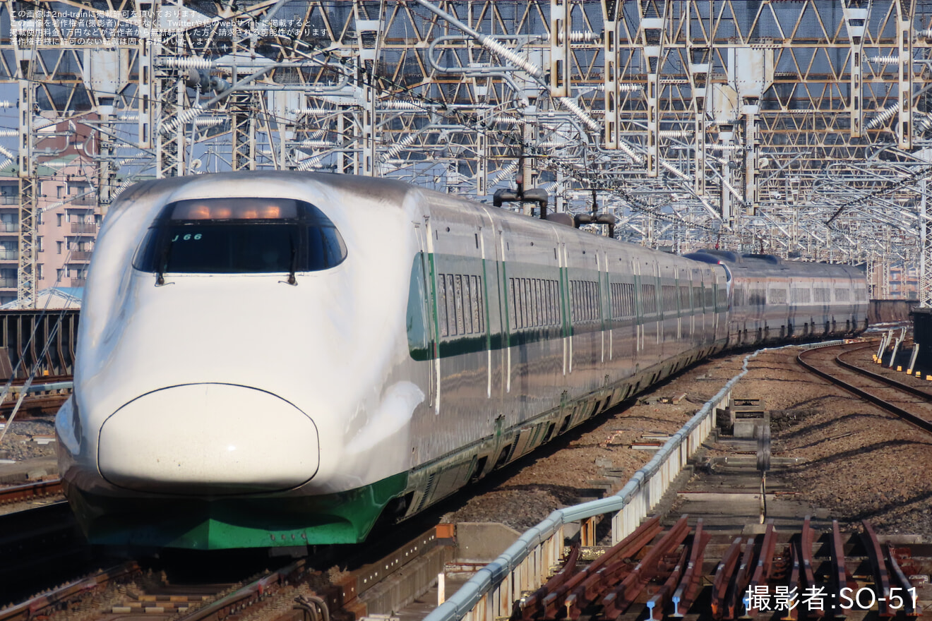 【JR東】E2系J66編成が10月30日以来の運用復帰の拡大写真