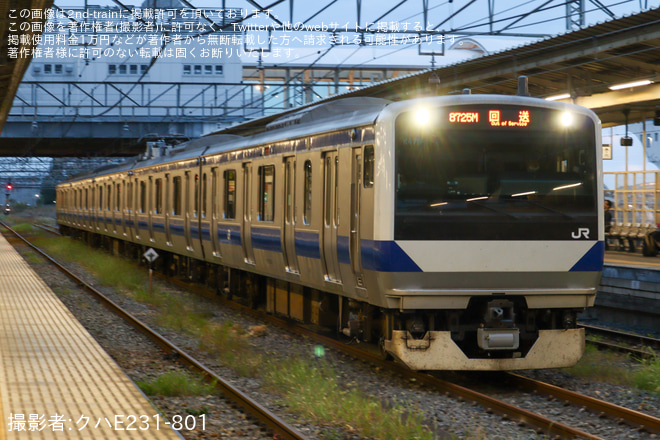 【JR東】E531系カツK479編成郡山総合車両センター出場回送を小山駅で撮影した写真