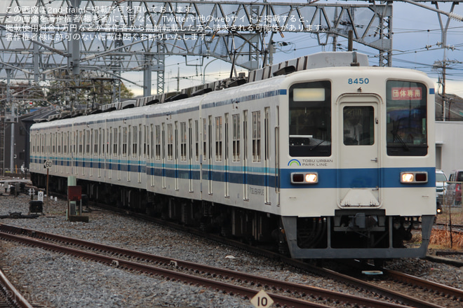 【東武】8000系8150F廃車回送を羽生駅で撮影した写真