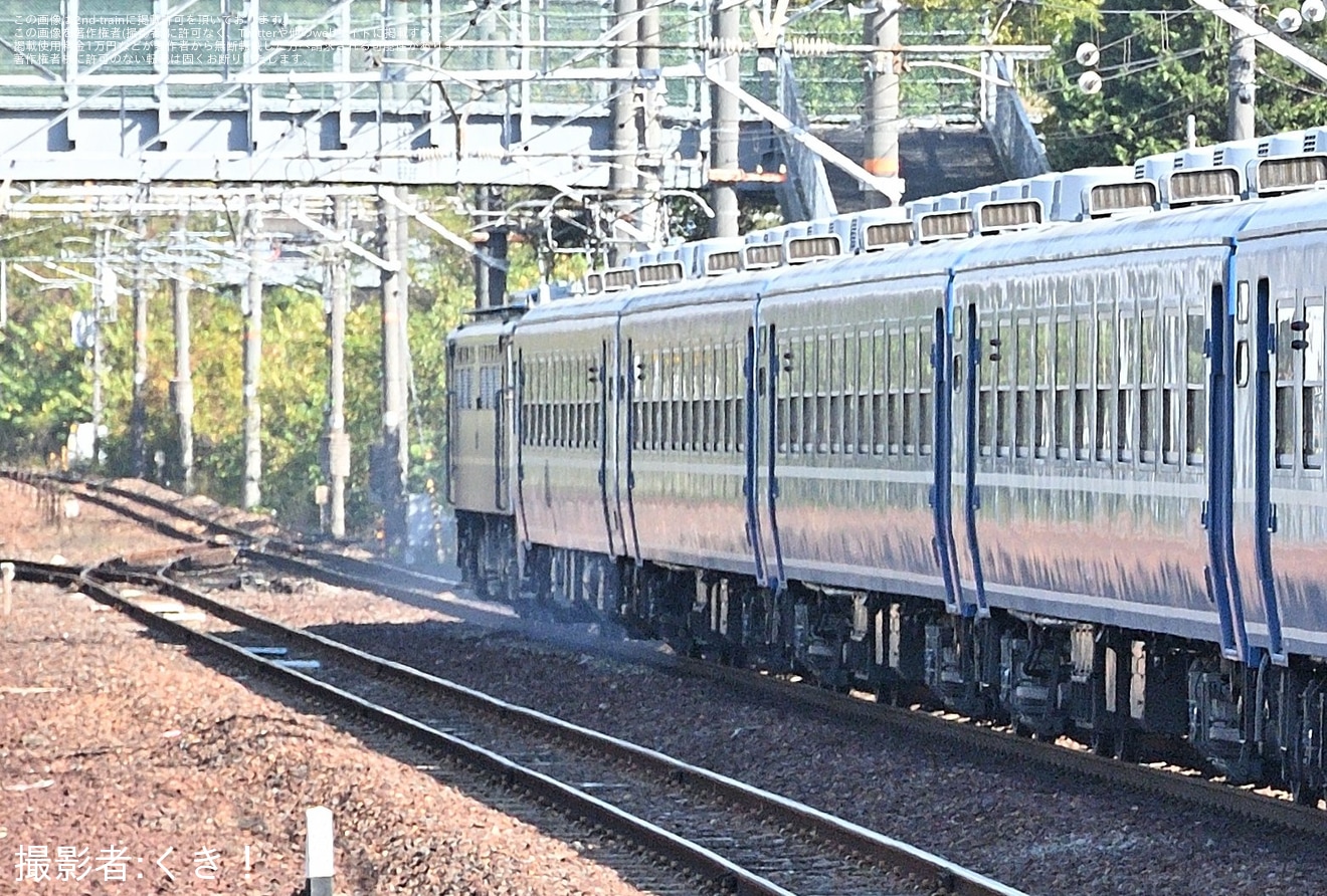 【JR西】DE10-1151+12系5両+EF65-1133の編成で岡山運転区習熟訓練の拡大写真