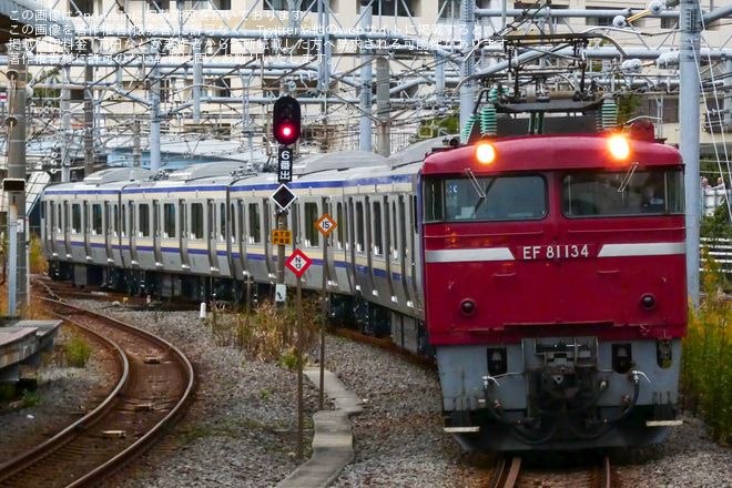 【JR東】E235系クラJ28編成が配給輸送を大船駅で撮影した写真