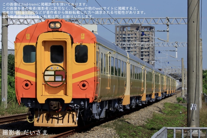 【台鐵】EMU100型EP106編成+EP101編成が試運転を不明で撮影した写真