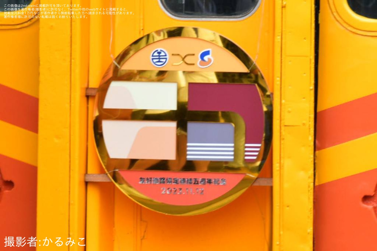 【台鐵】EMU100型EP106編成+EP101編成が田中駅にて展示の拡大写真