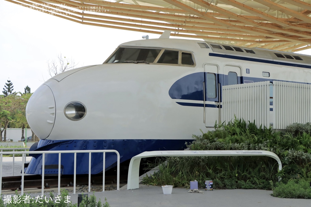 【台湾高鐵】0系を展示する「花魁車地景公園」が準備中の拡大写真