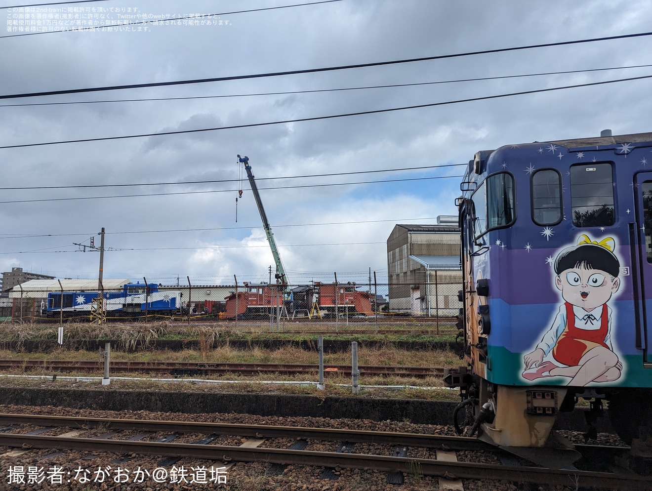 【JR西】DE15-2558が後藤総合車両所本所で解体中の拡大写真