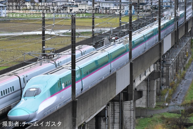 【JR東】E5系U3編成新幹線総合車両センター出場北上試運転