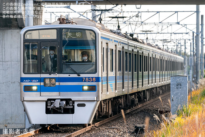 【北総】ダイヤ改正に伴い区間列車が矢切まで延長を小室駅で撮影した写真