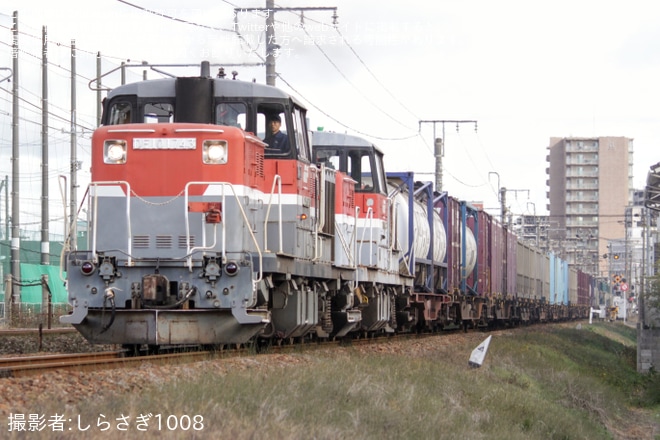 【JR貨】DE10-1560が廃車のため次位無動力で回送