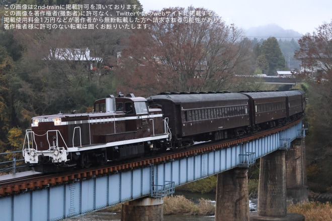 【JR東】「旧型客車で行く奥久慈の旅」ツアー催行を上小川～西金間で撮影した写真