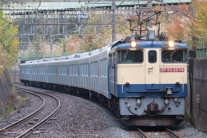【西武】40000系40164F出場甲種輸送を北府中駅で撮影した写真