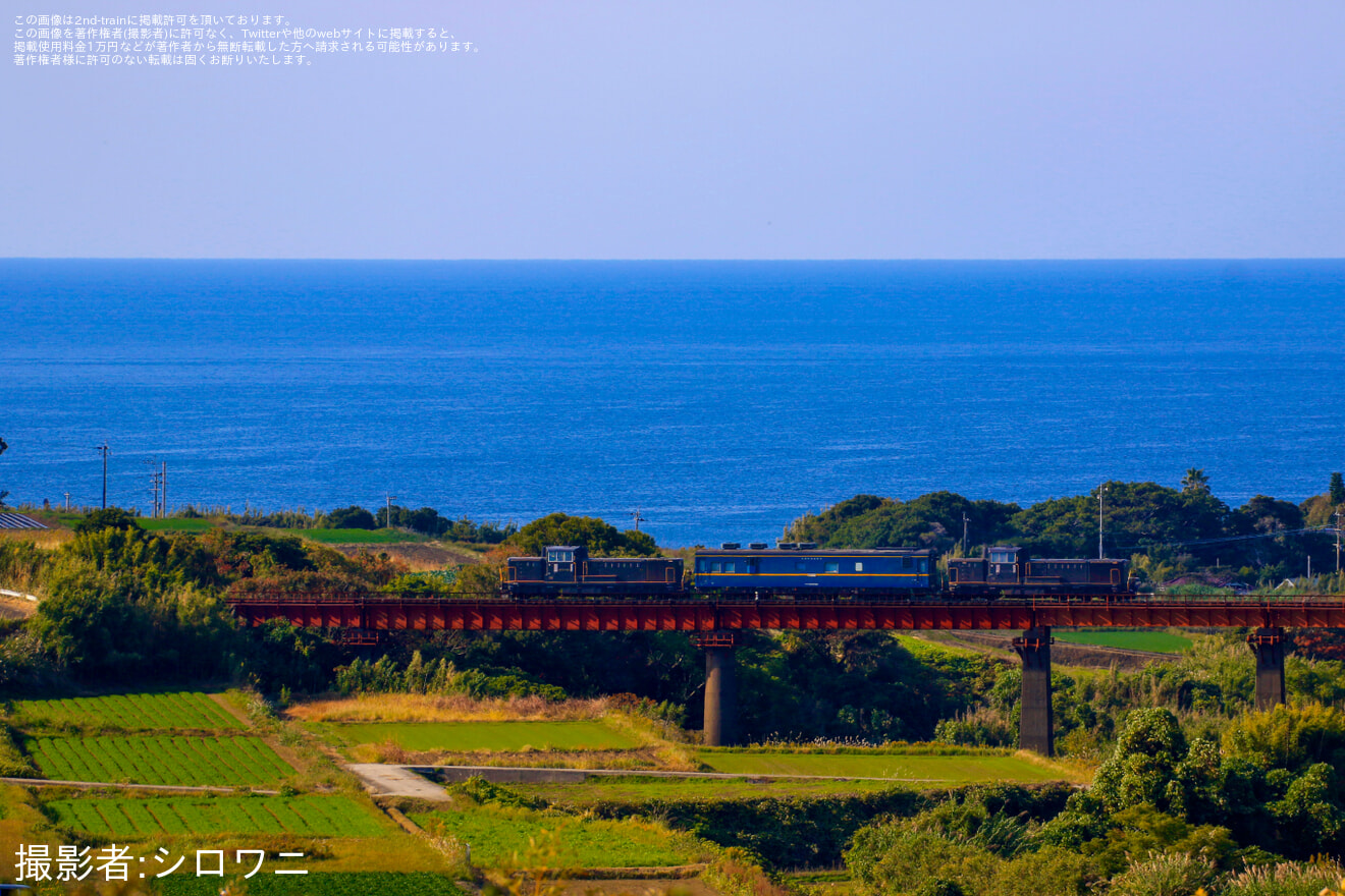 【JR九】マヤ34-2009指宿枕崎線検測(20231126)の拡大写真