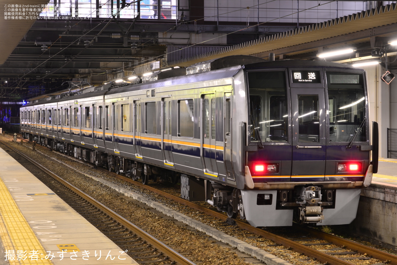 【JR西】207系H16編成 網干総合車両所本所出場回送の拡大写真