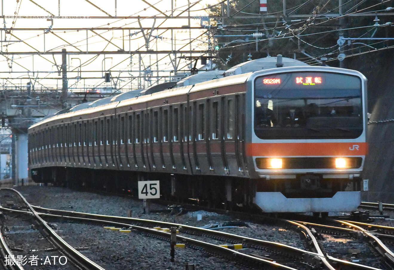 【JR東】E231系MU5編成東所沢電車区乗務員訓練の拡大写真