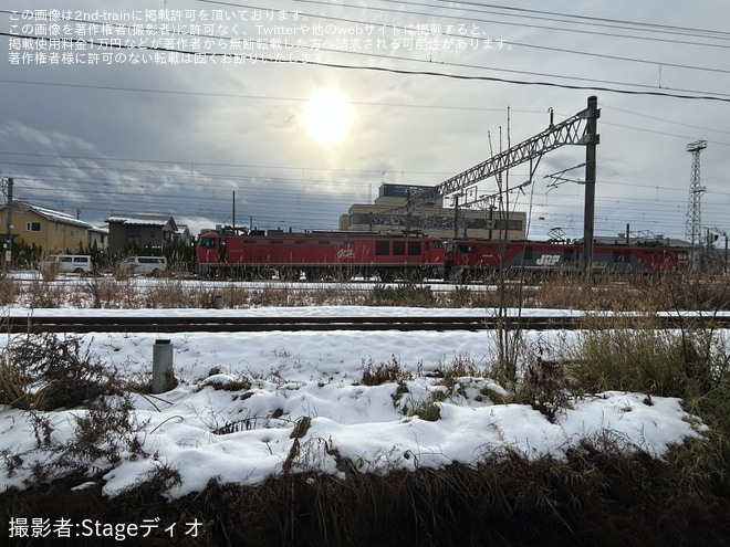 【JR貨】秋田貨物駅にてEF510-3が車止めに突っ込み脱線