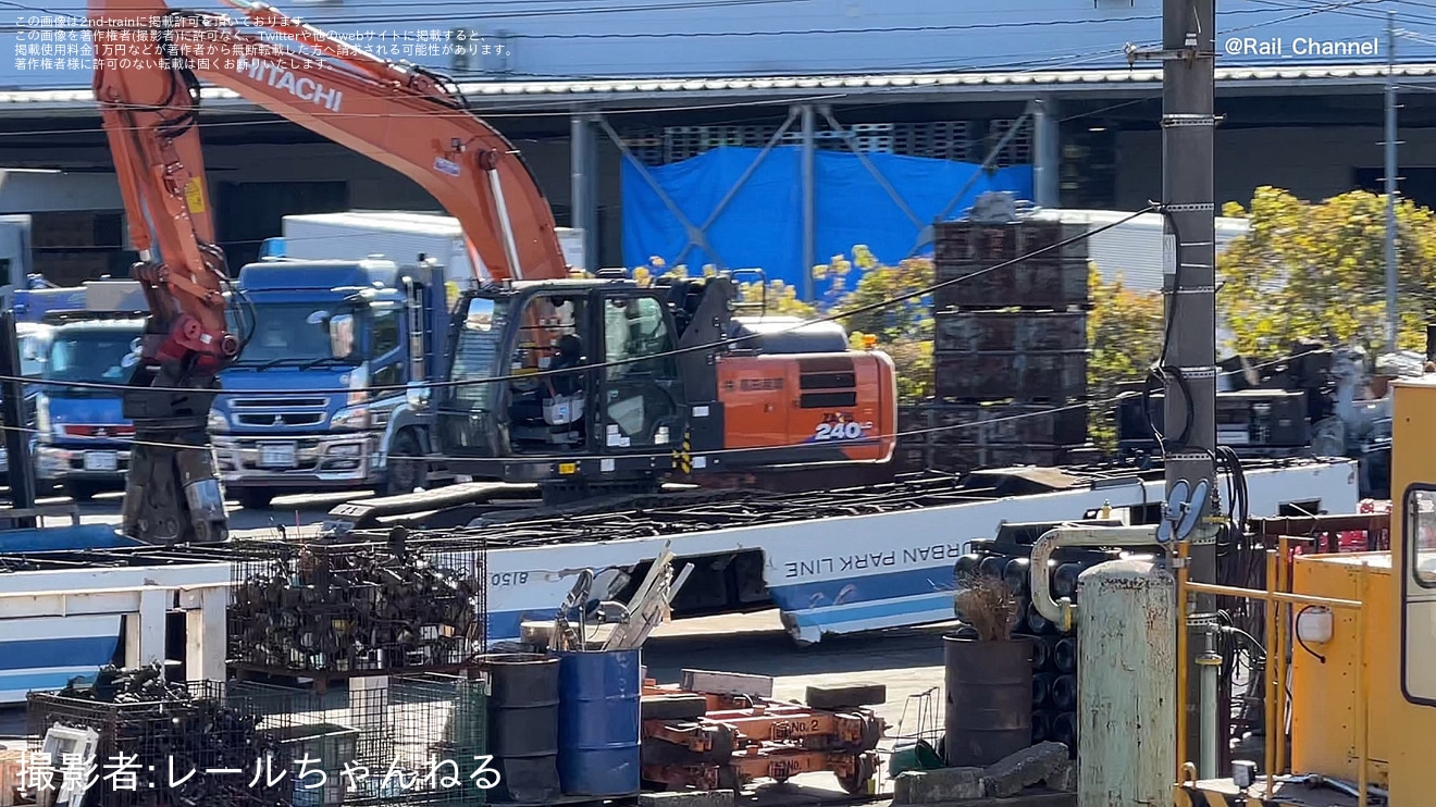 【東武】8000系8150F最後の8150号車が解体の拡大写真