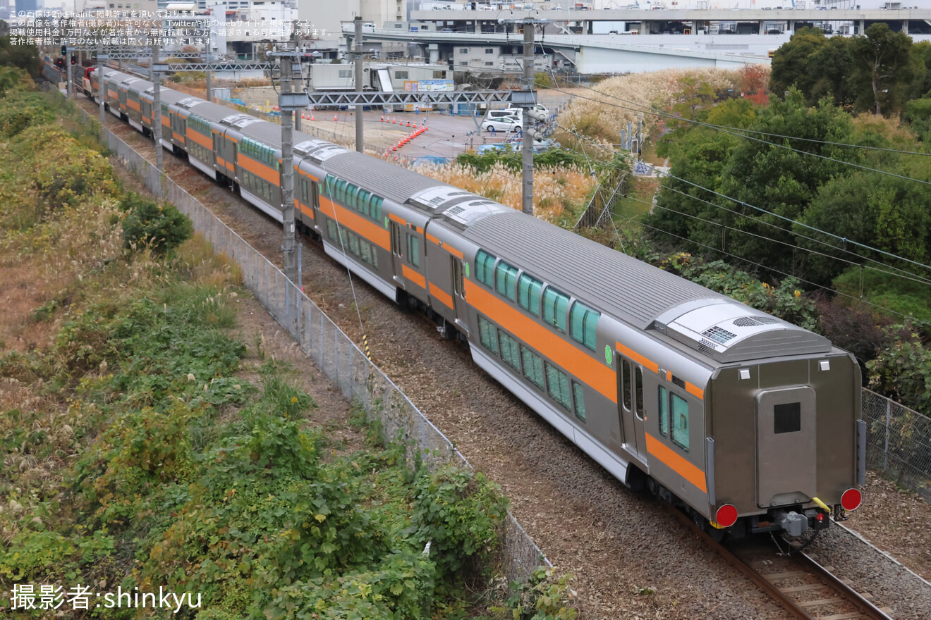 【JR東】E233系0番台グリーン車サロE232・サロE233の9/10/11/12J-TREC横浜事業所出場甲種の拡大写真
