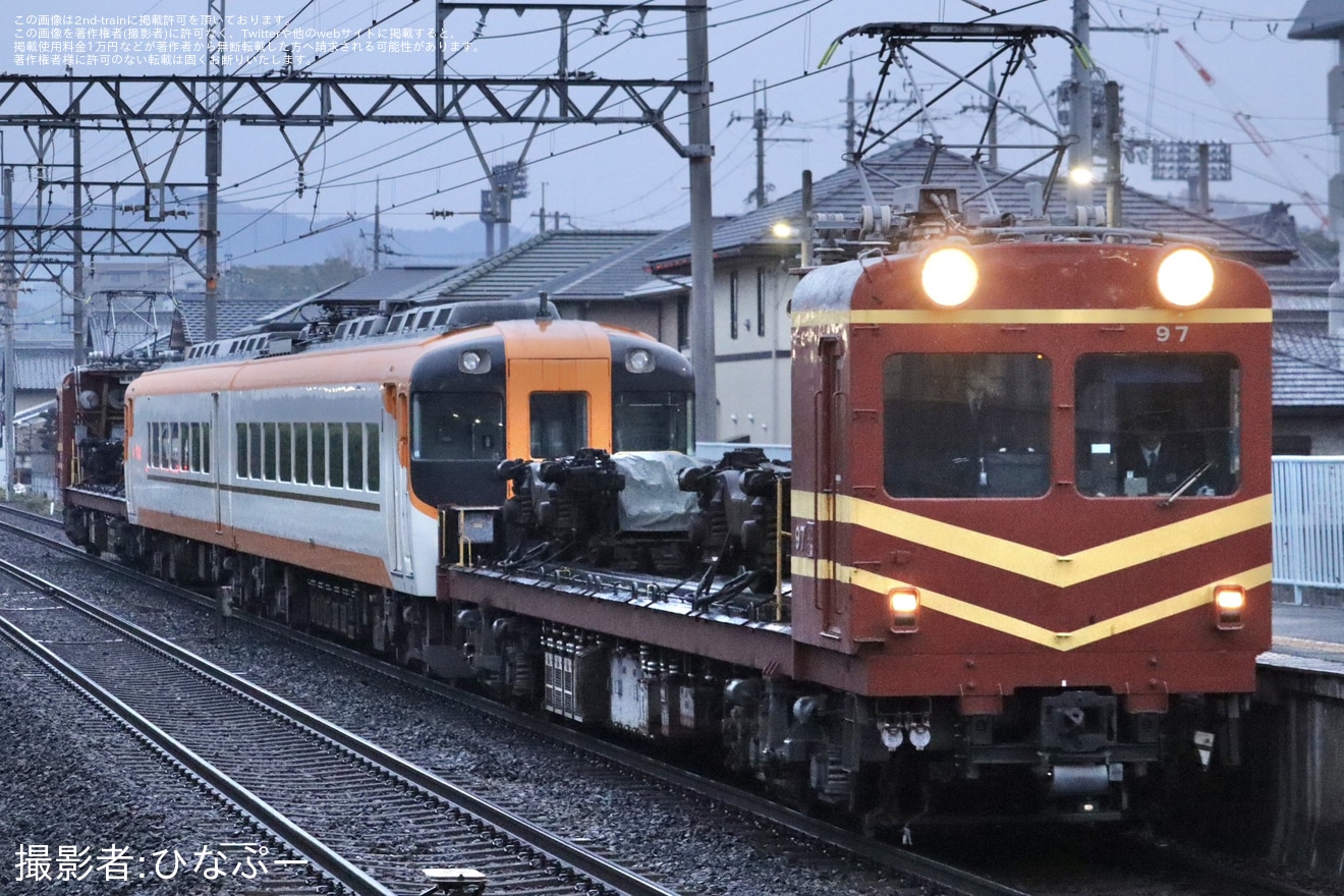 【近鉄】16010系Y11が五位堂検修車庫へ入場回送の拡大写真