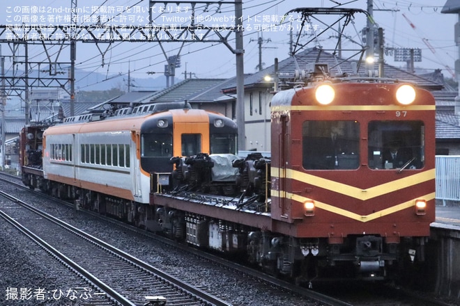 【近鉄】16010系Y11が五位堂検修車庫へ入場回送